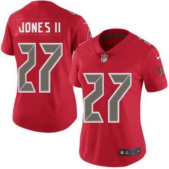 Nike Buccaneers #27 Ronald Jones II Red Womens Stitched NFL Limited Rush Jersey